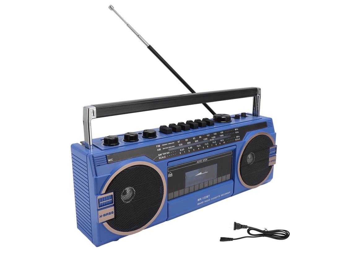 Player De Cassete Com Bluetooth E Gravador De Fita