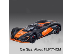 (Tomahawk Black) Escala 1:32 - Modelo de auto deportivo, carrocería de metal, neumáticos de goma