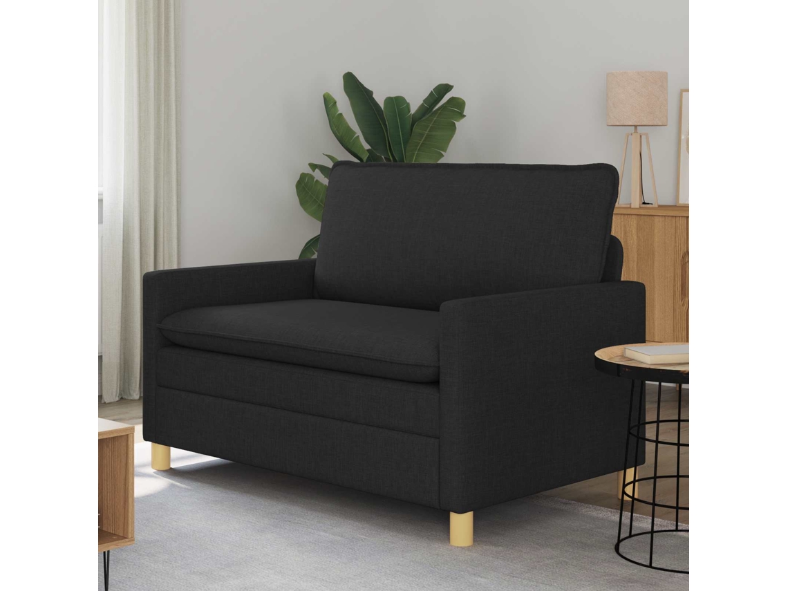 Vidaxl Sofá Preto 126 X 81 X 87,5 Cm
