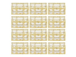 12pcs Caixas de Doces de Plástico Ecológico com Design Hollow Out | S/MARCA