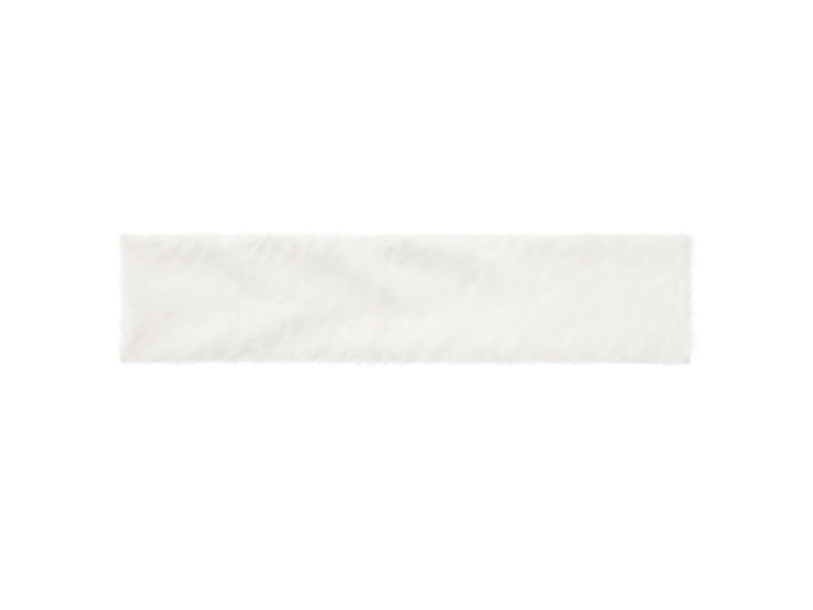 Corrença de Mesa Chenile Branca 37x183cm para Decoração Elegante LAXISCREED