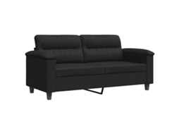 2-seater Sofa, 2-seater Sofas Vidaxl Preto Microfibra (n/a)
