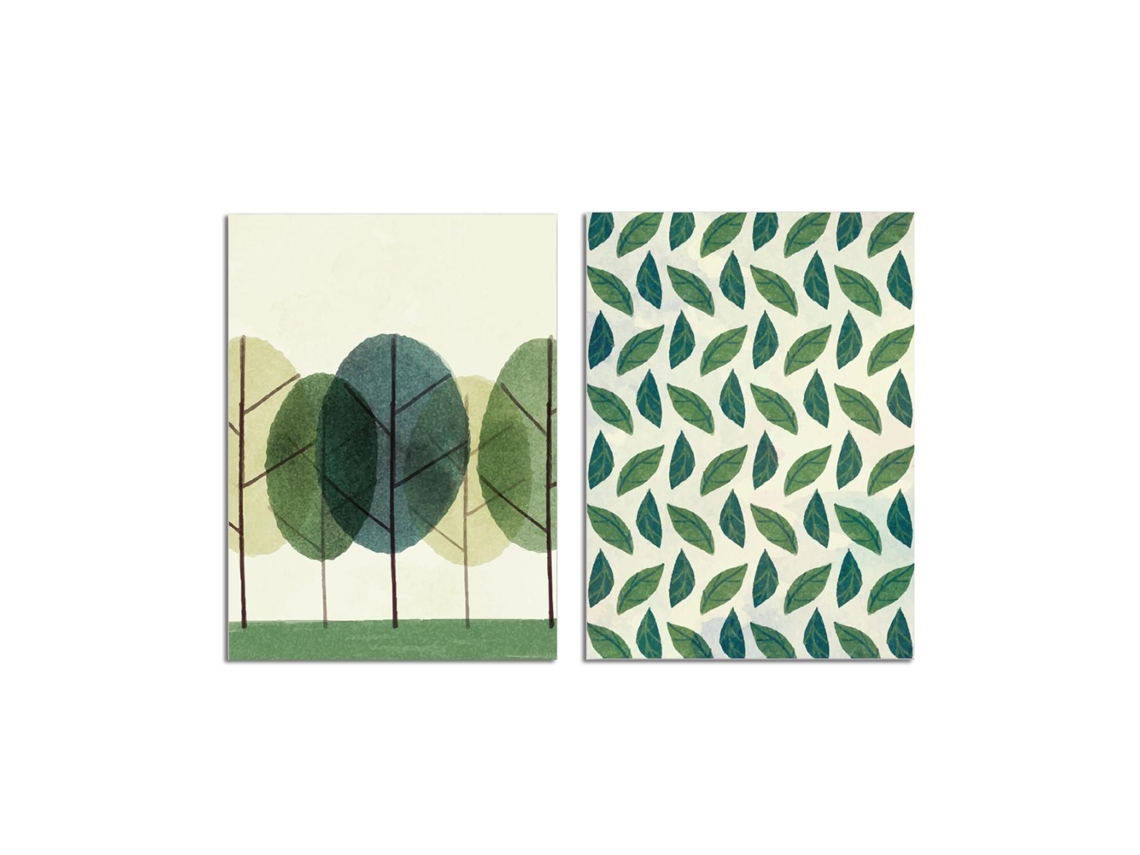 Uma Pintura Decorativa Com Motivos De Folhas De Árvores, Com Design Moderno E Criativo, Adequada Para Escritórios, Residências E Espaços Comerciais.
