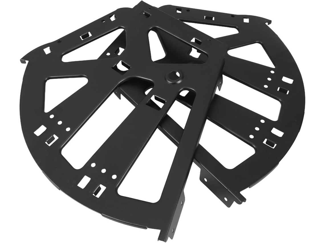 Sherchpry 2 Dobradiças De Ferro Preto Reforçadas Para Armário Com Moldura Basculante, Ferragens Metálicas Ocultas