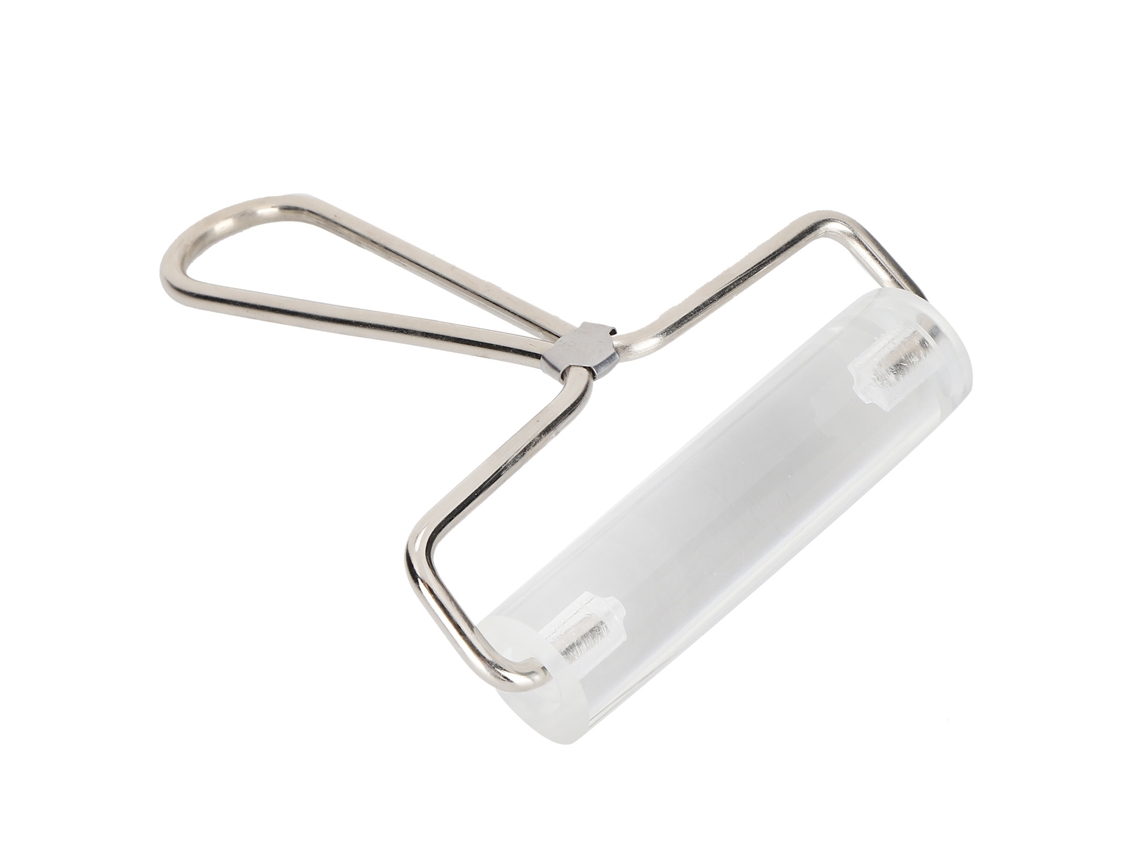 Rolo antiaderente de acrílico para argila cerâmica, ferramenta DIY para enrolar, carimbar e fazer relevo, 10 cm