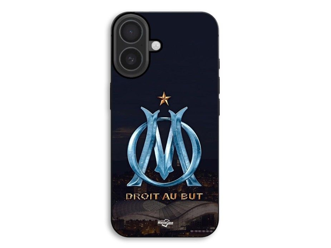 Capa Para Celular - Maniacase - Iphone 17 - Silicone Tpu - Logotipo Om - Macia - Preta