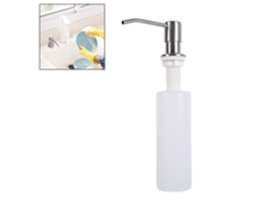 Dispensador de Sabão de 300ml, Aço Inoxidável 304, Spray, Reutilizável, para Cozinha e Banheiro