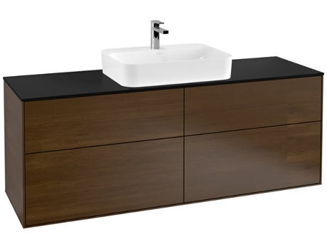 Villeroy Und Boch Finion Móvel de apoio F44100 1600X603X501Mm Abdeckplatte Black Matt