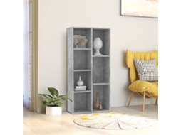 Vidaxl Estante 50x25x106 Cm Derivados De Madeira Cinzento Cimento