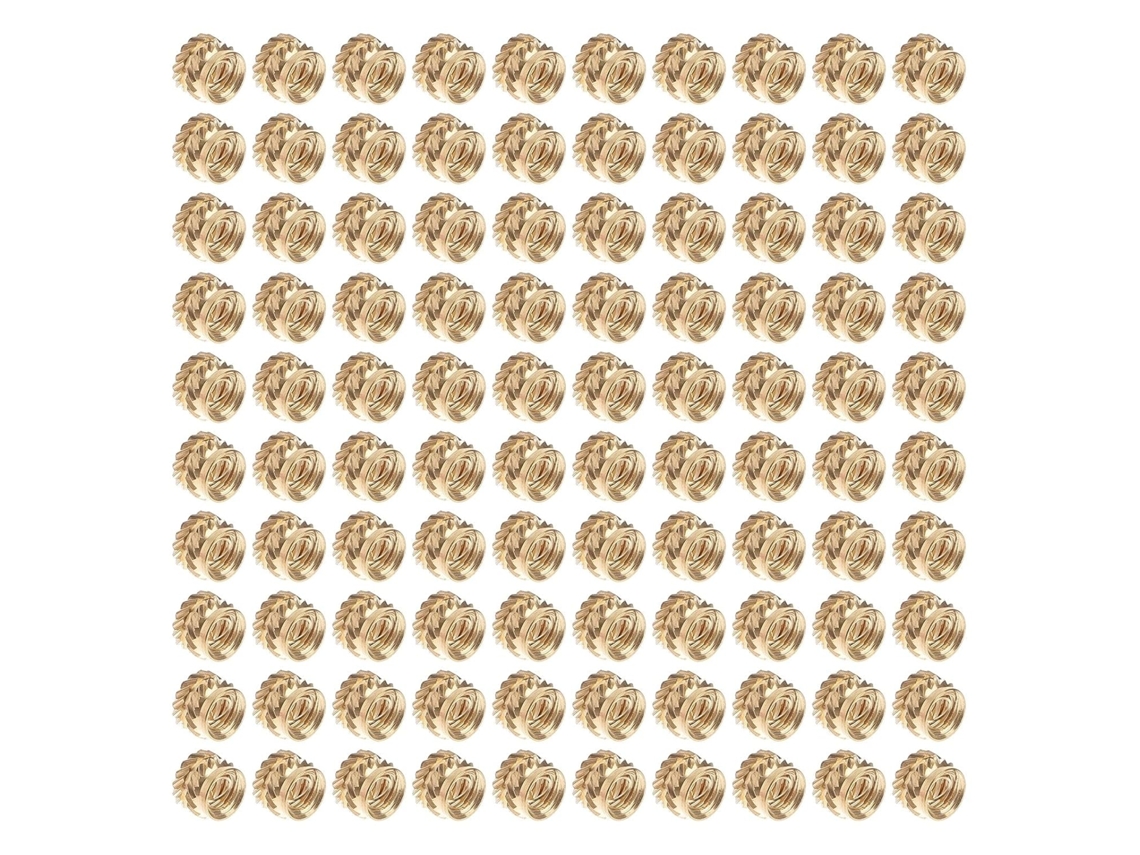 100 Porcas De Inserção Em Liga Cobre M5 Rm5*7*5, Termofusíveis
