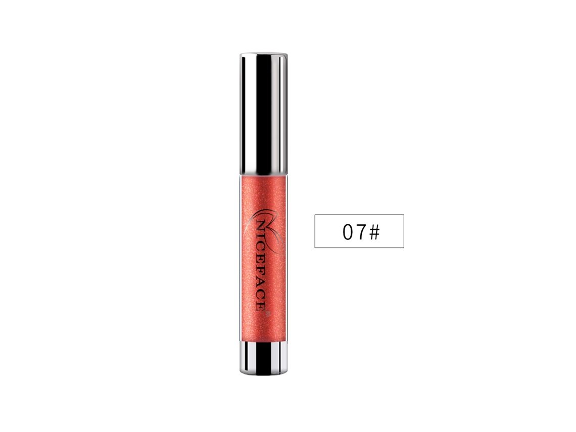 Brillo Labial Metálico Niceface Lápiz Labial Líquido Metalizado Impermeable Mate (7)