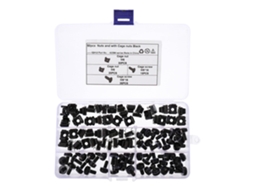 Conjunto De 50-porcas Segurança Para Fechaduras Montagem Em Superfície, Em Aço Robusto, Compatíveis Com Racks