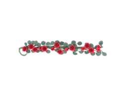 Enredadera De Rosas Miniatura Para Casa De Muñecas, Accesorios Decorativos Diy Em Escala 1:12