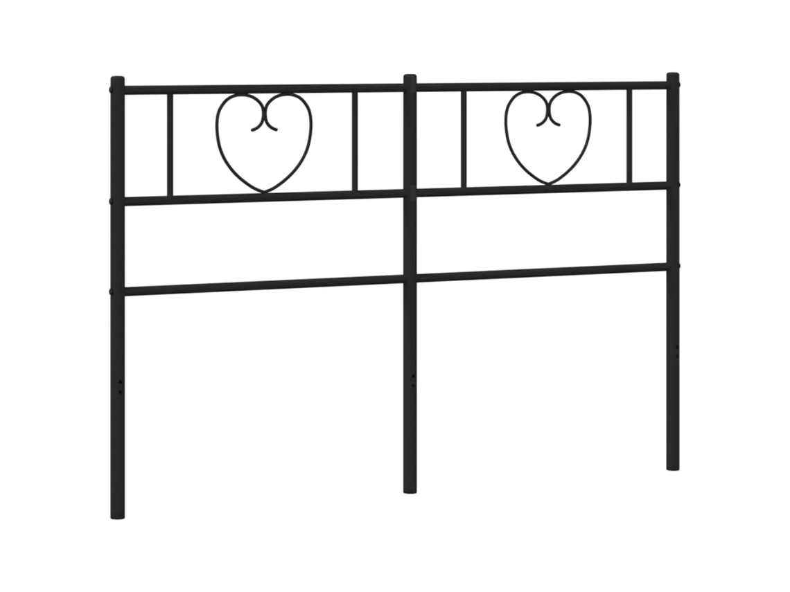 Headboard, Headboards Vidaxl Preto Aço (150 Cm)