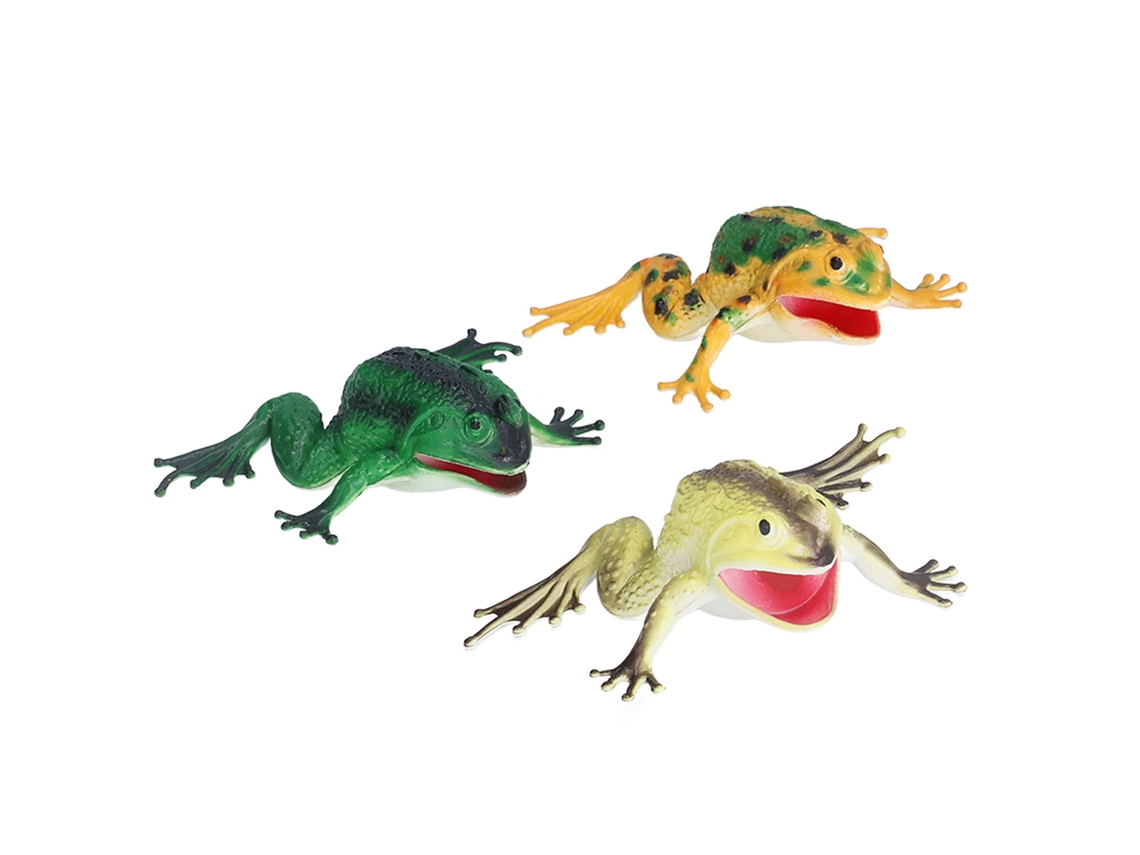 Ats juguete Educatsivo de Sapo Simulación Con Sonido Modelo Rana Mágico para Niños Juguete de Reptiles de Goma