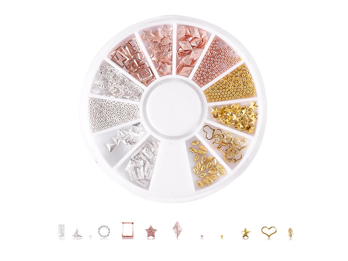 Acessórios para Unhas Decoradas com Strass, Cristais e Aplicações de Strass. MDUG