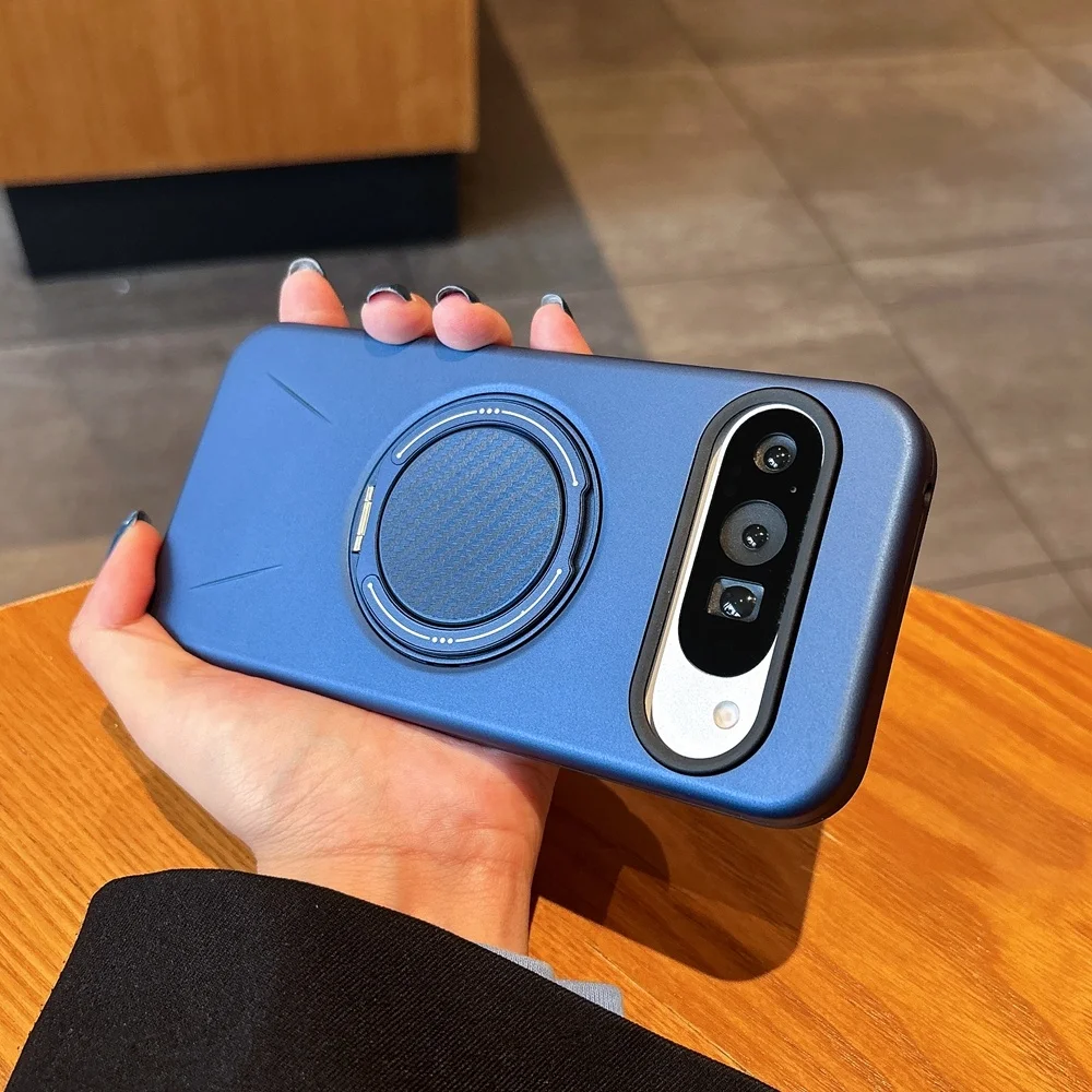Capa Para Celular Com Suporte Magnético De Metal (google Pixel 10a Azul), Resistente A Impactos.