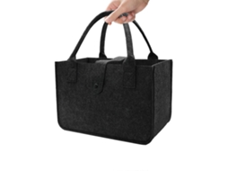 Sacola De Compras Dobrável De Feltro Macio, Grande Capacidade, Ideal Para Viagens E Armazenamento, Perfeita Para O Dia A Dia E Passeios Curtos, N
