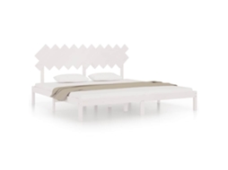 Bed Frame, Bed Frames Vidaxl Branco Madeira (200 X 200 Cm)