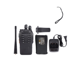 Walkie Talkie De Longa Duração De 1500 Mah, Padrão Ue, Preto, Pacote Com 2 Brilvibera