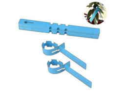 400 Etiquetas Plásticas para Árboles 2x20cm Etiquetas de Jardín Colgantes Ajustables Impermeables Reutilizables Azul