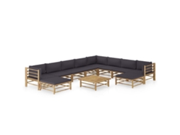 Garden Lounge Set, Garden Lounge Sets Vidaxl Cinzeto Bambu (n/a)