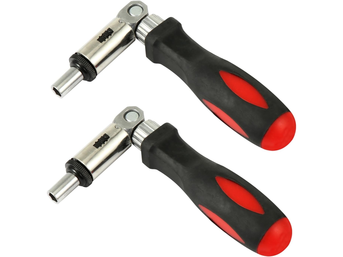 Conjunto De 2 Chaves Fenda Com Catraca Multifuncionais, Com Cabo Ajustável E Conector, Para Reparos Domésticos E De