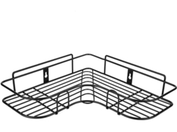 Prateleira De Canto Triangular Ferro Com Instalação Sem Furos, Ideal Para Organizar Artigos De Higiene Pessoal No
