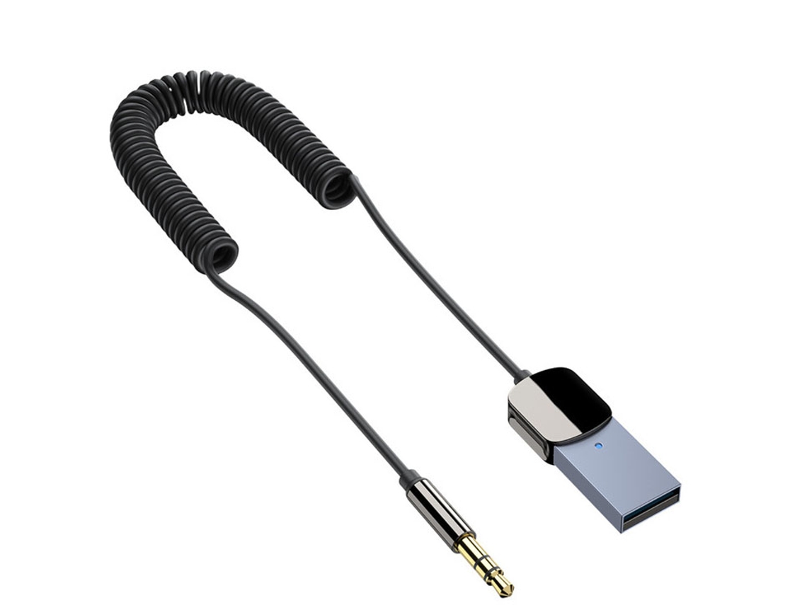 Receptor e transmissor Bluetooth 5.0 com microfone conexão automática para carro | S/MARCA