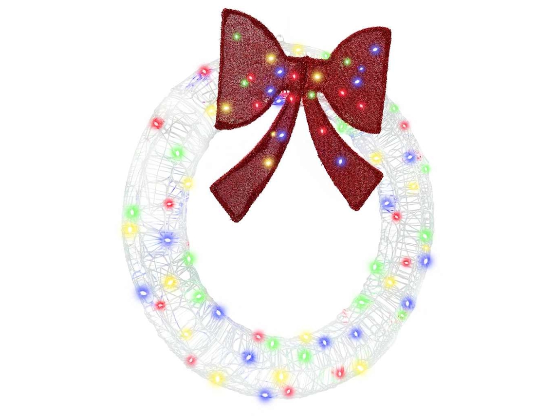 Conjunto 1 Decoração De Natal Vidaxl Multicolorido Acrílico (92 X 92 X 9,5 Cm)