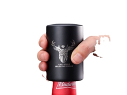 Abridor De Garrafas De Cerveja Automático Preto, Presente Para Homens Amantes De Cerveja, Basta Pressionar Para Abrir.