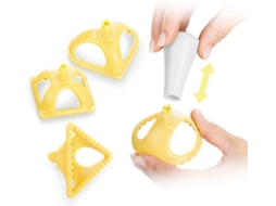 Conjunto De 4-moldes Plástico Branco Para Massa Bolinhos