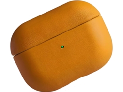 Suporte Para Fones De Ouvido Em Couro Dividido Luxo Com Bateria Led Integrada E Recortes Precisos Acesso Total Ao Estojo