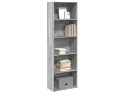 Vidaxl Estante 60x30x189 Cm Derivados De Madeira Cinzento Sonoma