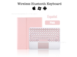 Capa Para Tablet Lurelia, Compatível Com Samsung S8 De 11" (x700/x706, Rosa, Teclado Bluetooth
