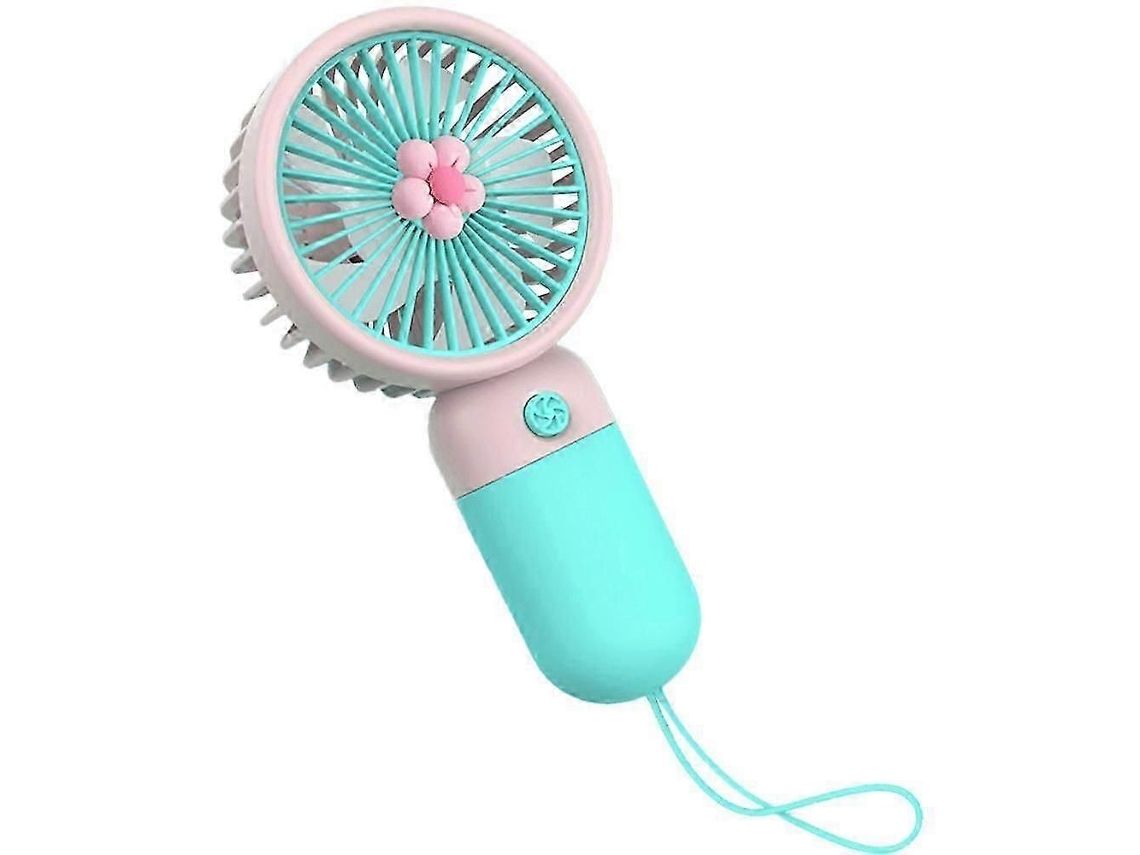 Novo Mini Ventilador Portátil Em Formato De Flor - Com Armazenamento Usb