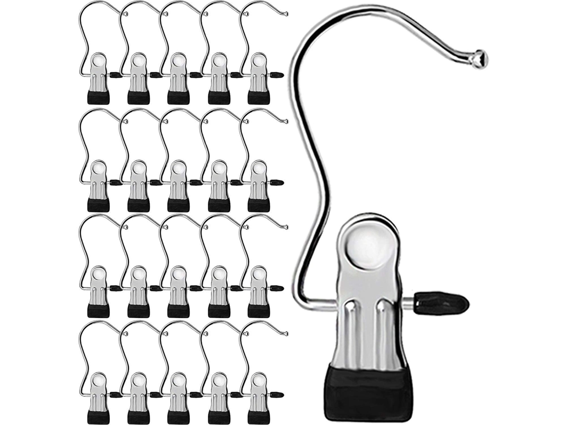 Molas De Roupa Em Aço Inoxidável Portáteis E Resistentes 20pcs