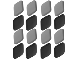 Beauvorty Conjunto De 16 Protetores Silicone Para Maçanetas, Quadrados, Adesivos, Para Portas E Paredes, Fácil