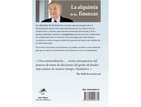 Livro La Alquimia De Las Finanzas de George Soros (Espanhol)