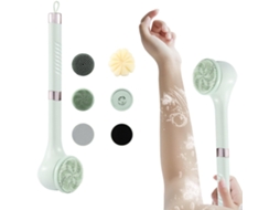 Escova De Banho Elétrica Com 6 Cabeças Limpeza, Escova Corporal Elétrica, Para Spa, Chuveiro, Esfoliação E Massagem