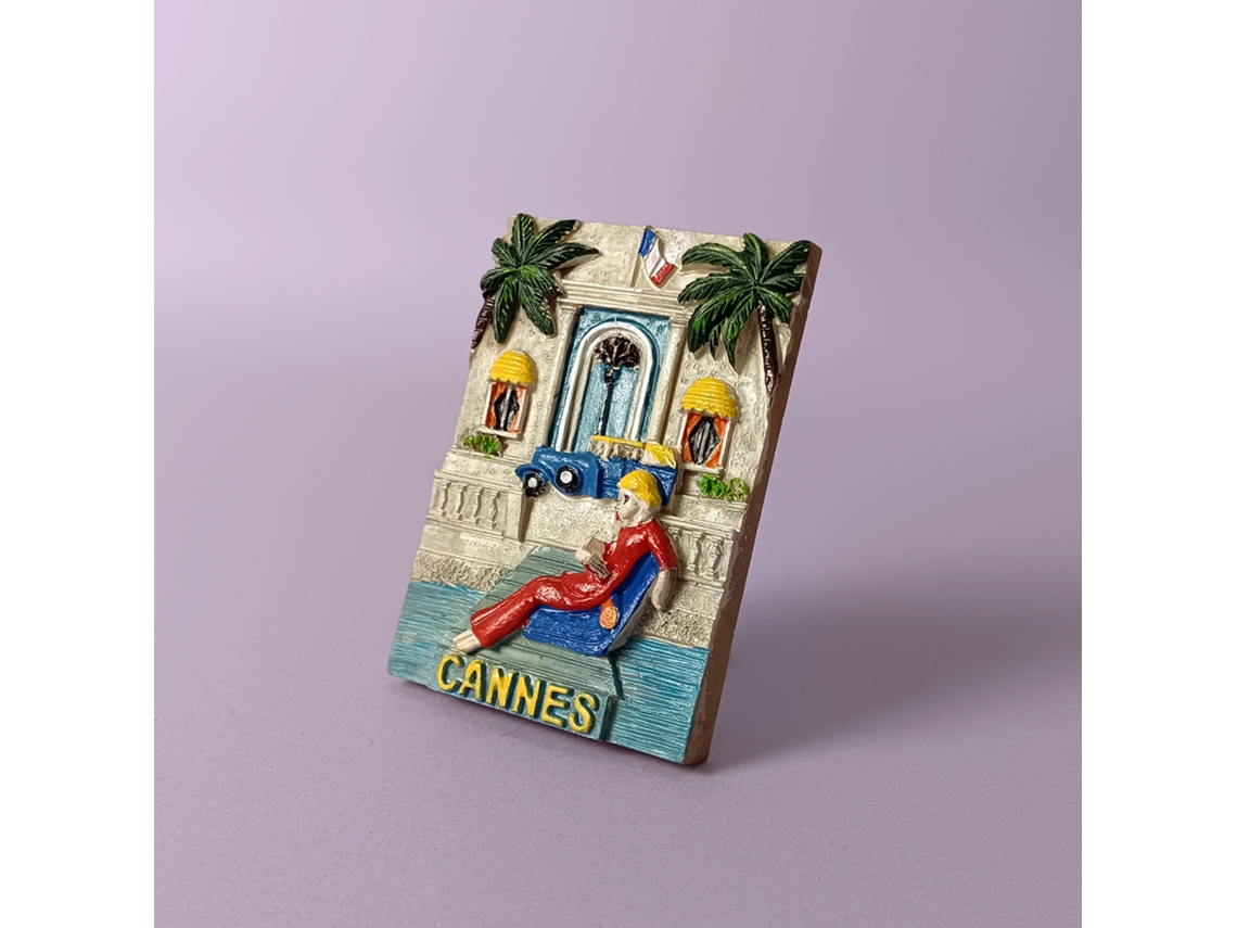 (cannes, França) Ímã De Geladeira Da Torre Eiffel