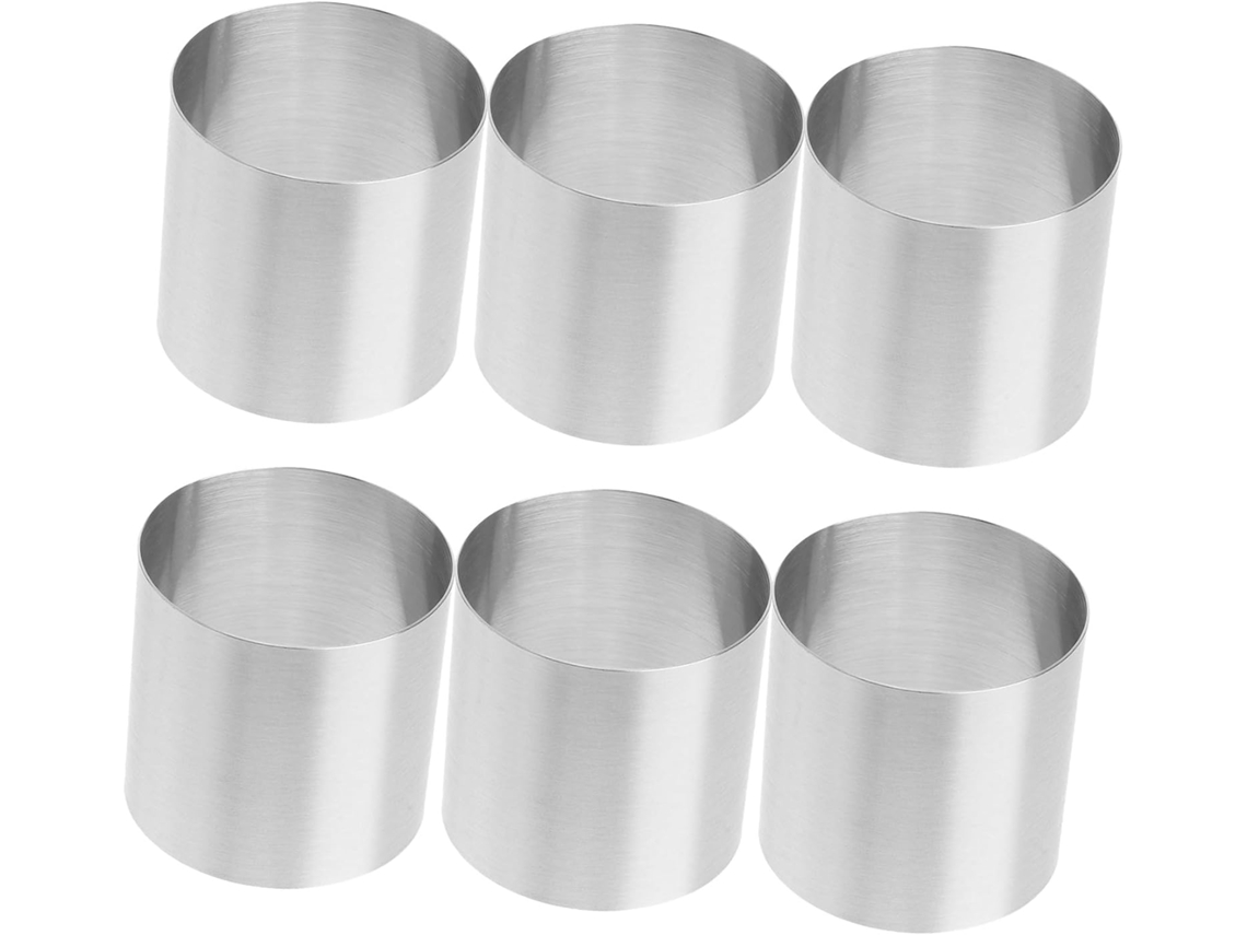 Formas Redondas Hanabass Em Aço Inoxidável Para Bolos E Mousses