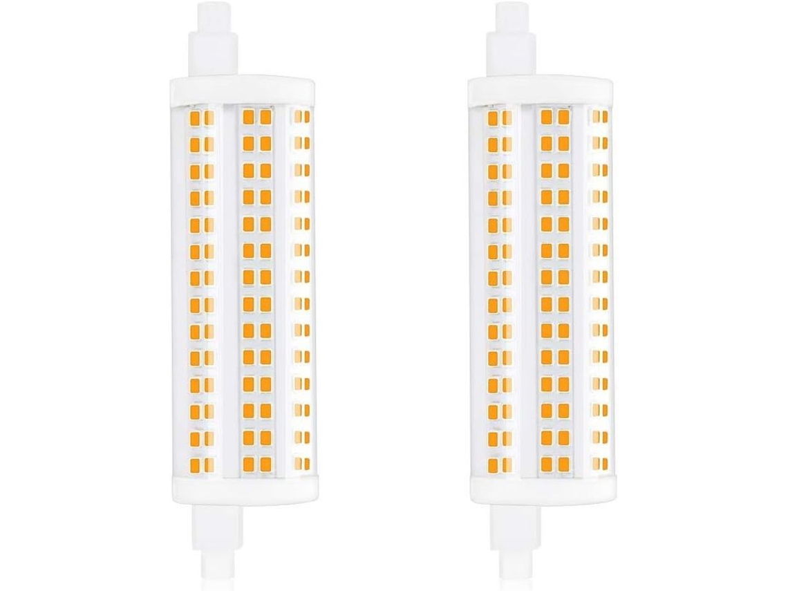 Lâmpada LED R7s 20W, 118mm, Regulável, 4000K, 2200lm, Equivale a 200W Halógena (2un)