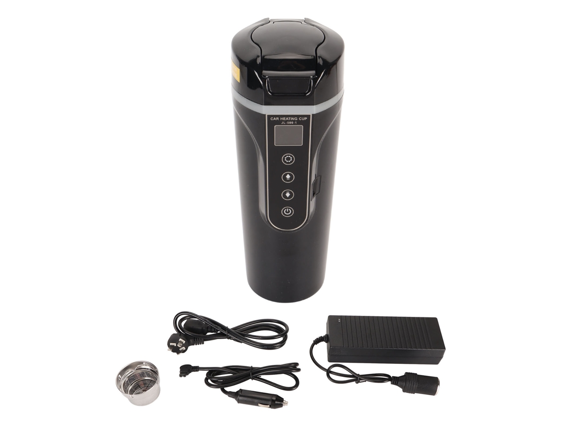 Laxiscreed Bule Elétrico Universal 12v/24v Com Tela Inteligente, 500ml Para Casa E Veículo, Fervura Rápida