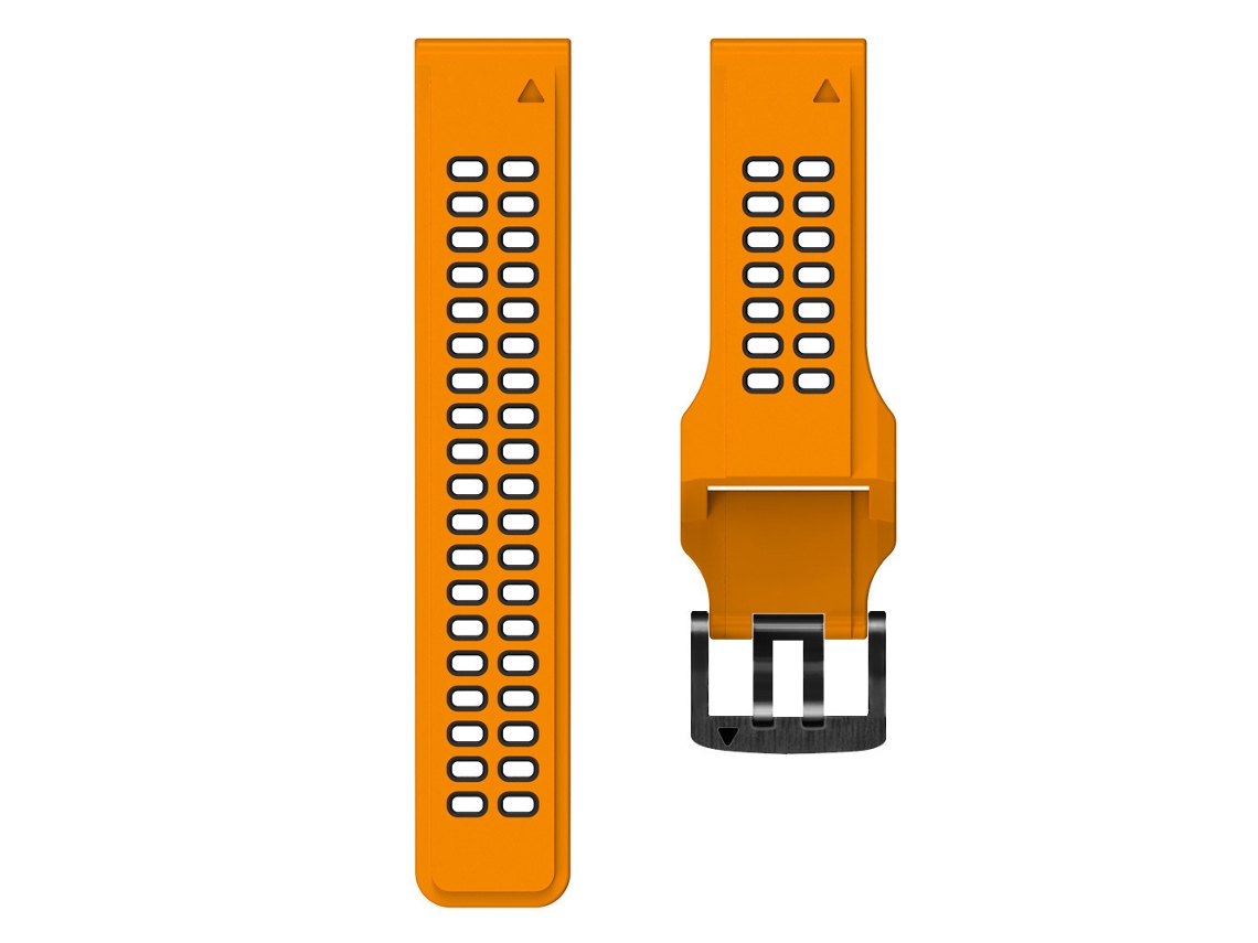 Pulseira de Silicone à Prova D'água para Garmin Fenix 5/6/7/8, 22 mm, Laranja SIURN