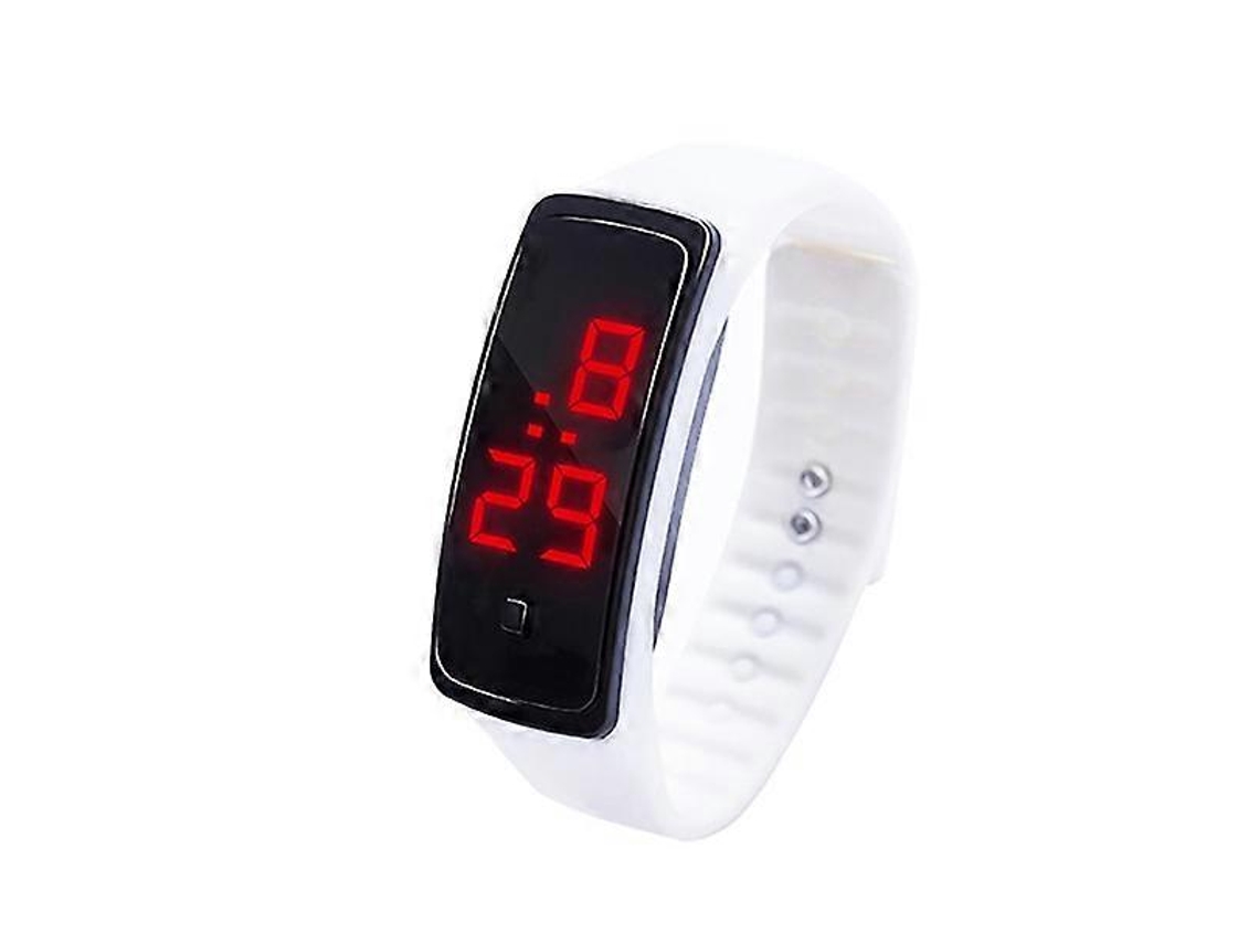 Relógio Eletrônico Infantil Com Pulseira De Silicone E Visor Digital Led