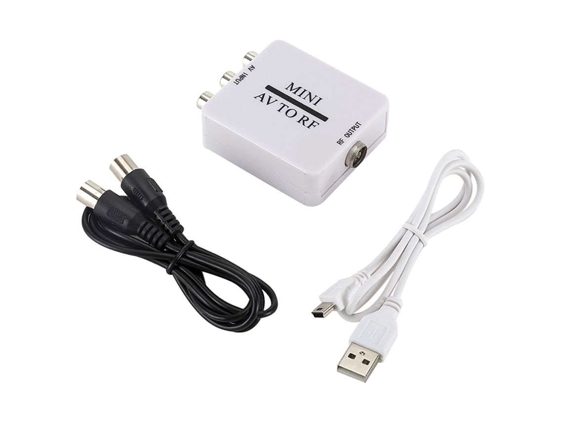 Caixa Conversora Av Para Rf Comutador De Sinal De Tv Rf 67,25 Mhz 61,25 Mhz Av Para Rf
