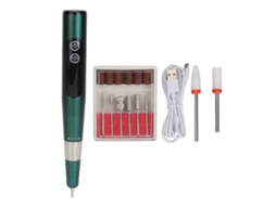Conjunto De Lixadeira De Unhas Elétrica Portátil Recarregável Com Usb Tipo C Para Manicure E Pedicure