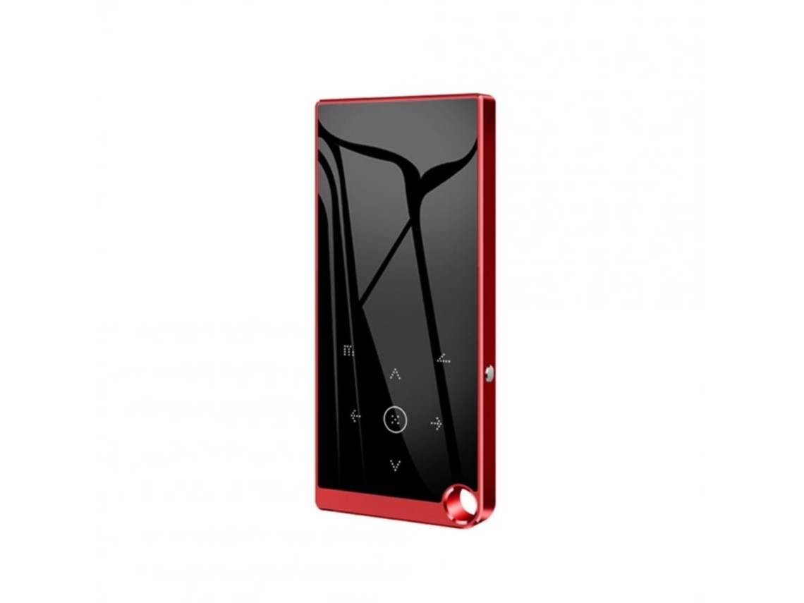 Reprodutor Mp3 Bluetooth 5.0, Som Sem Perdas, Tela 2,4 Polegadas, Áudio Hifi, Rádio Fm, E-book, Vídeo Mp4, Vermelho.