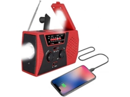 Rádio Solar De Corda, Rádio Meteorológico Portátil Am/fm E Noaa, Rádio Solar De Emergência Com Manivela Para Áreas Externas Olysi Shop